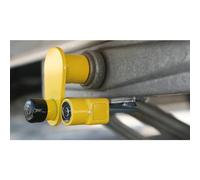 Milenco 3094 Caravan Immobiliser, Two Pieces, Simultaneous Key Action , Yellow