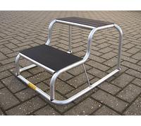 Milenco Caravan / Motorhome Anti Slip Rubber Topped Aluminium Double Step