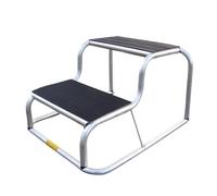 Milenco Caravan / Motorhome Anti Slip Rubber Topped Aluminium Double Step