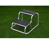 Milenco Aluminium Rubber Top Double Step Non Slip Caravan Motorhome 3131