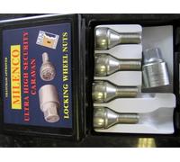 MILENCO caravan locking Wheel Nuts Set of 4