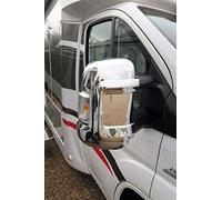 Milenco Ducato/Boxer/Relay Caravans Long Arm Chrome Mirror Screen Protector Cover