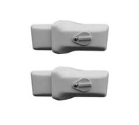 Milenco High Security White Van Door Locks Twin Pack