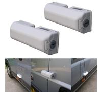 Milenco Van Locks Slide Barn Door High Security White - Twin Pack