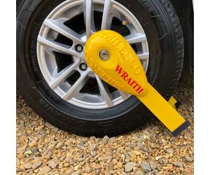 Milenco Wraith 2 Caravan Wheel Lock Vehicle Security Anti-Theft Sold Secure Gold
