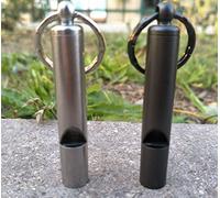 Milepet 2PCS 120 Decibels Mountain Whistle Emergency Survival Whistles with Key Ring Chain for Sport Referee Hiking Camping Climbing