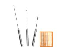 Milepetus Baiting Needles Carp Fishing Baiting Rig Tool Set Fishing Rigging Needle Swinger Driller Set,4 in 1 Carp Accessories Tool Kit