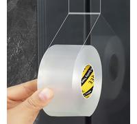 MILEQEE Weather Stripping Clear, 1-3/8in x 32.8FT, Window Seal Weather Strips for Winter, Garage/Screen/Storm/Commercial Window Frame Door Seals, Block Air Strong Adhesive Insulation, 0.5mm Thick