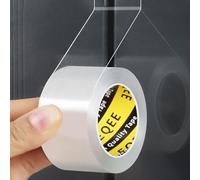 MILEQEE Weather Stripping Clear, 1in x 9.84FT, Window Seal Weather Strips for Winter, Garage/Screen/Storm/Commercial Window Frame Door Seals, Block Air Strong Adhesive Insulation, 0.5mm Thick