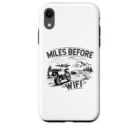 Miles Before Breakfast Biker Case for iPhone XR