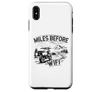 Miles Before Breakfast Biker Case for iPhone XS Max