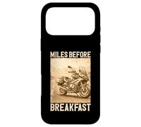 Miles Before Breakfast Motorcycle Adventure Design Case for iPhone 17 Pro Max