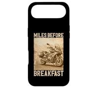 Miles Before Breakfast Motorcycle Adventure Design Case for iPhone Air