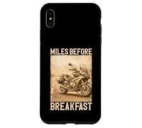 Miles Before Breakfast Motorcycle Adventure Design Case for iPhone XS Max