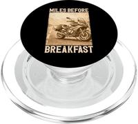 Miles Before Breakfast Motorcycle Adventure Design PopSockets PopGrip for MagSafe