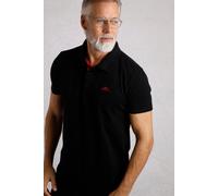 Miles Organic Cotton Pique Polo Weird Fish Black XXL