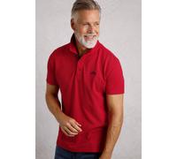 Weird Fish Miles Organic Cotton Pique Polo Barberry Red Marl Size 4XL