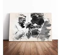 Miles Davis | Canvas Wall Art Print | Framed & Ready to Hang Picture | Modern Home Decor for Living Room, Bedroom, Kitchen or Office | 30x20 Inches