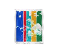 Miles Davis Color Block Silky Touch Super Soft Throw Blanket 152 X 127 cm in White Miles Davis White 152 X 127 cm