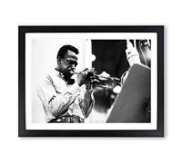 Miles Davis Framed Wall Art Print A2 Black