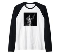 Miles Davis MD100 Tanglewood 1970 Photo by David Gahr Raglan Baseball Tee
