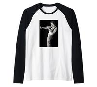 Miles Davis MD100 Tanglewood 1970 Photo by David Gahr Raglan Baseball Tee