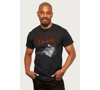 Miles Davis Men's Playing Trumpet T-Shirt in Black | Size: Medium Miles Davis Black M