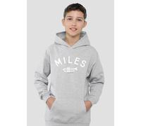 Miles Davis Miles Youth Kids Pull-Over Hoodie, Athletic Heather in Grey | Size: 12-13 Years Miles Davis Grey 12-13 Years