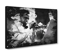 Miles Davis Modern CB Canvas Print | Gallery Wrapped 30mm Frame Wall Art | 20x14 inches | Ready to Hang | Modern Picture | Living Room Bedroom Lounge Office