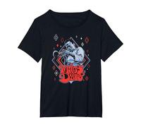 Miles Davis Retro Diamond Pattern T-Shirt, Women's Plus, Black, 2X