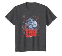 Miles Davis Retro Diamond Pattern T-Shirt, Youth, Dark Heather Grey, 4T