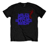 Miles Davis T Shirt Bitches Brew Vintage Logo Official Mens Black L
