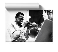 Miles Davis | Unframed Wall Art Print | Ready to Frame Poster | Modern Home Decor Picture | Artwork for Living Room, Bedroom, Kitchen or Office | A1 (59.4x84.1 cm)