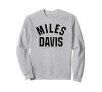 Miles Davis University Sweatshirt, Adult Unisex, Heather Grey, XX-Large