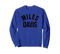 Miles Davis University Sweatshirt, Adult Unisex, Royal Blue, Medium