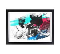Miles Davis V2 Framed Print | A2 Black Framed Wall Art | Ready to Hang | Modern Nature Picture | Living Room Bedroom Lounge Office