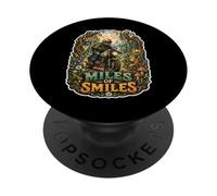 Miles of Smiles Enchanted Forest Moto Motorcycle Rider PopSockets Adhesive PopGrip