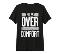 Miles Over Comfort Motorcycle Enthusiasts Premium T-Shirt
