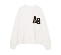 Miles Oversized Sweatshirt Letterman - female - Anine Bing - Sweatshirts - White - L - Sweatshirts & Hoodies L