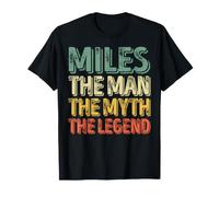 Miles The Man The Myth The Legend Shirt First Name Miles T-Shirt