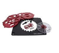 Milescraft 1207 Design/Inlay Kit - Router Template Jig, Black and Red, Small