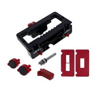 Milescraft 1226 Hinge Jig - Self Clamping Door Hinge Jig, Door Hinge Mortiser. Hinge Templates Rout Mortises from 2.5” to 4.5”. Hinge Installation Kit Includes Latch Templates for All Standard Doors