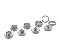 Milescraft 1228 Metal Bushing Set - 11 pc. Router Template Guide Set - Fits Porter Cable Style Router Sub Bases - Universal