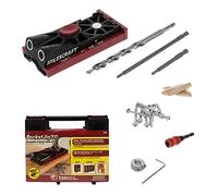 Milescraft 1325 Pocket Jig 200 - Complete Double/Twin Pocket Hole Jig Kit System. Easy to use, Pocket Hole Drill Guide, Screw jig with All Accessories.