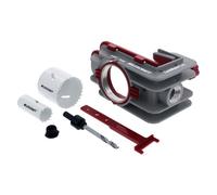 Milescraft 1338 Lock Mate Plus - Self Clamping, Professional Door Lock Installation Kit, Door Lock Jig for Wood/Metal Doors with 1-3/8” and 1-3/4” Thickness. Bi-Metal Cobalt Hole Saws Included