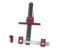 Milescraft 1340 Hardware Jig - Adjustable Drill Guide for Quick Cabinet/Drawer Handle Installation. Cabinet Hardware Template, Wood Drilling Guide, Drawer Pull Jig