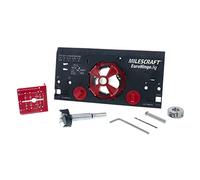 Milescraft 1342 Euro Hinge Jig - Concealed Hinge Jig, Drilling Guide, for Framed and Frameless Cabinets. Metal Drill Guide Produces Perfect Hinge Holes. 35 mm Forstner Bit Included