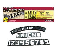 Milescraft 2201 Horizontal Character Template Set 2.5in (41 piece) Router Template set for Sign Making Black