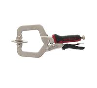 Milescraft 4000 2in Face Clamp - Heavy Duty, Locking, C-Clamp with Adjustable Swivel Pads, for Pocket Hole Joinery, Wood Projects, Welding and More