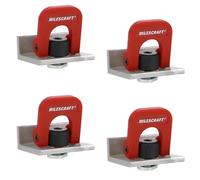 Milescraft 4031 Cam Stops 4 Pack Quick Adjust T-Track Stops. Anodized, 1-9/16" Long with Cam Lever. Low Profile for Boards 3/4" or Thicker.